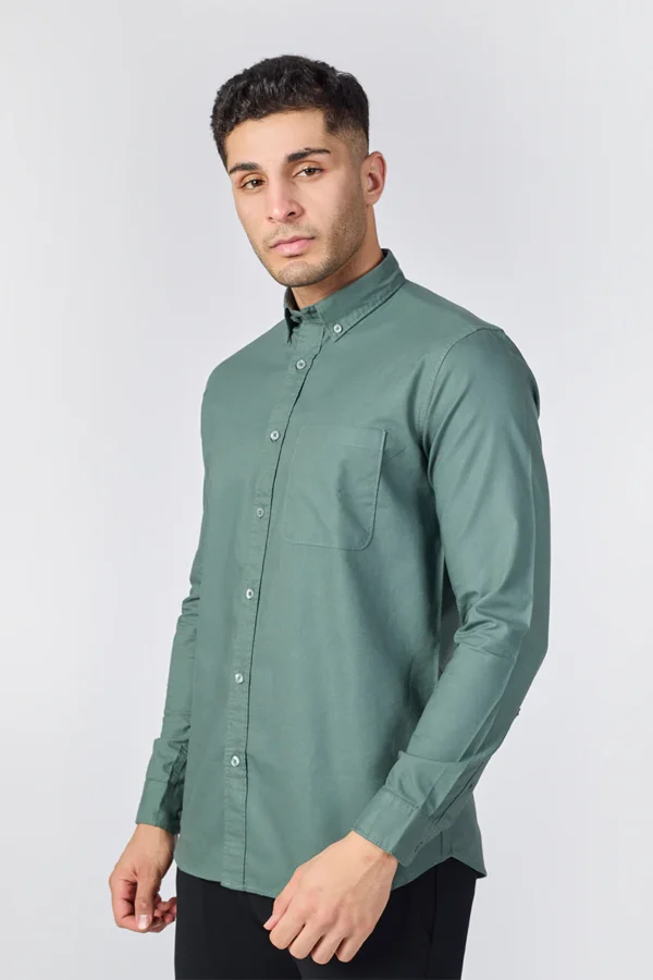 Core Lab Oxford Slim Fit Casual Shirt - Sage Green Regular price